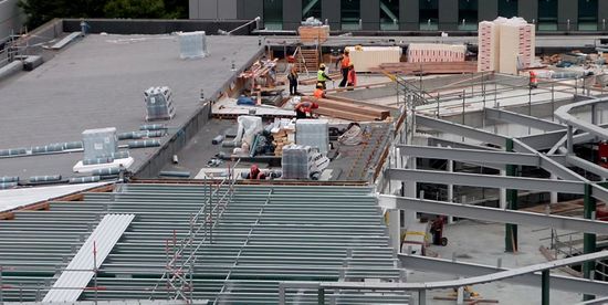 Roof on ANZ Centre